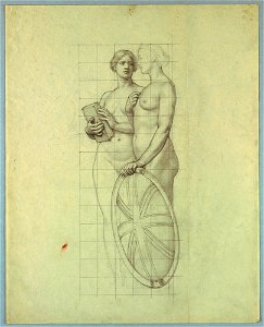 Germany and Great Britain, Nude Studies for The Marriage of the Atlantic and Pacific