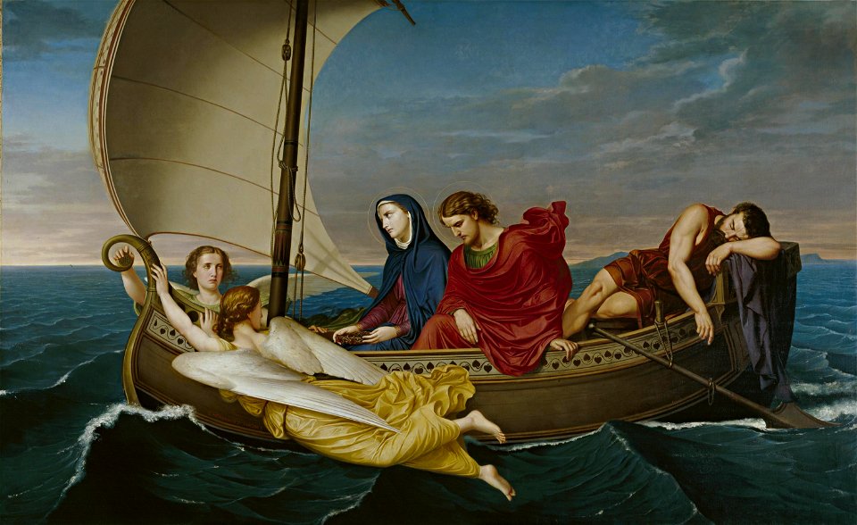 Germán Hernández Amores - The Journey of Mary and Saint John to Ephesus, 1862