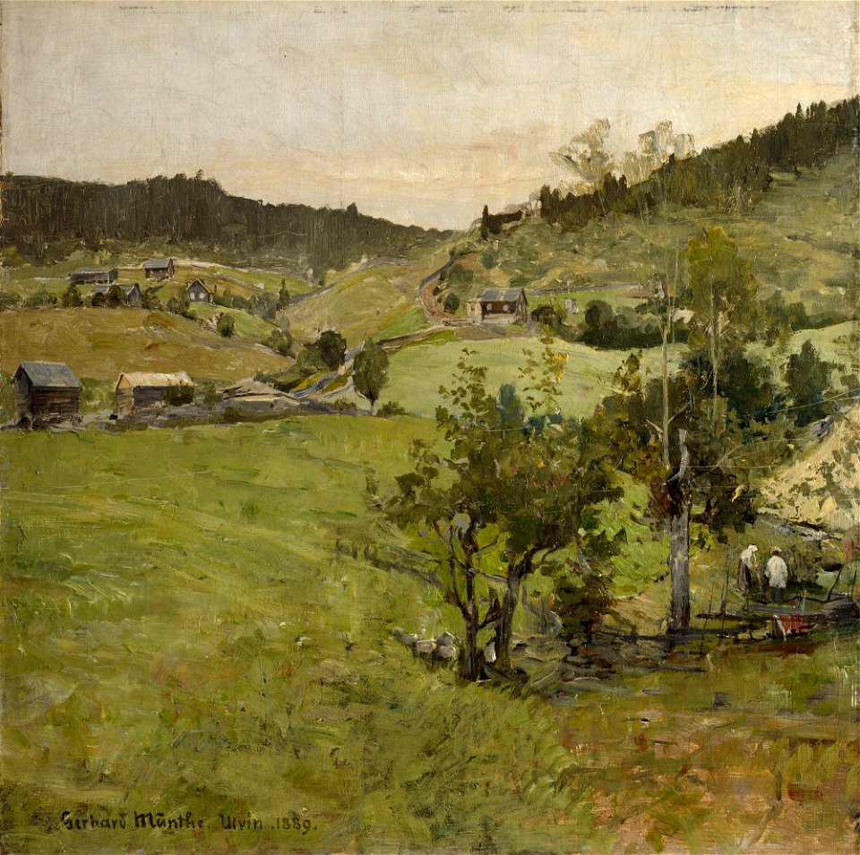 Gerhard Munthe - Cotters' farms - NG.M.01113 - National Museum of Art, Architecture and Design
