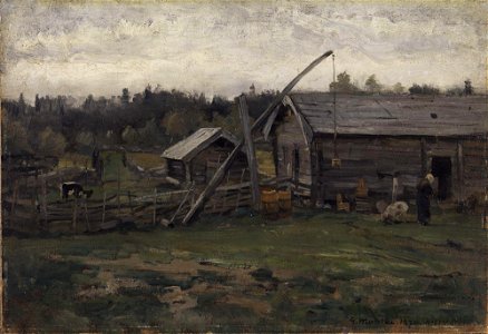 Gerhard Munthe - Old Barn, Hedmark - NG.M.02351 - National Museum of Art, Architecture and Design