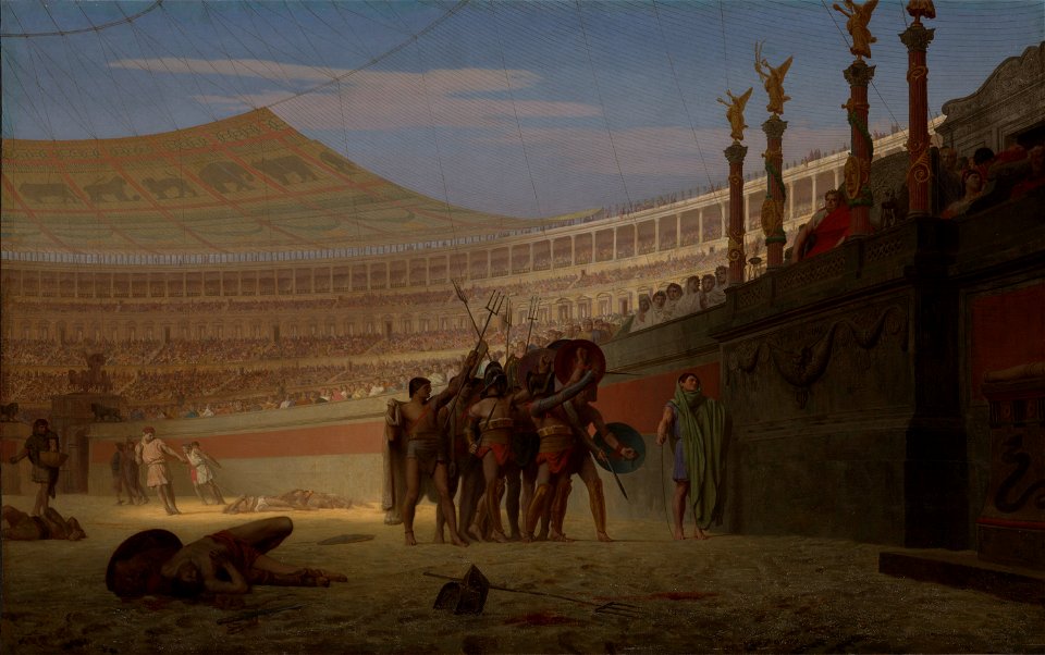 Jean-Léon Gérôme - Ave Caesar! Morituri te salutant (1859)