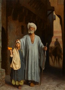 The Helping Hand by Jean-Léon Gérôme. Free illustration for personal and commercial use.