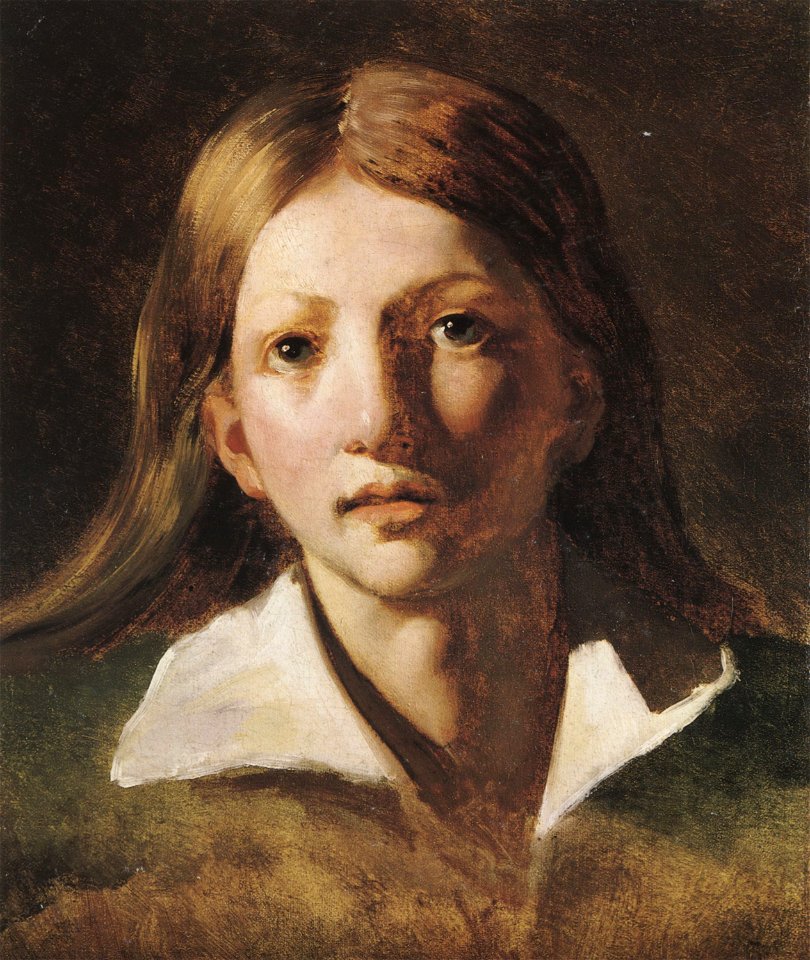 Gericault Theodore 1819-20 Portrait eines Jungen mit langem blonden Haar