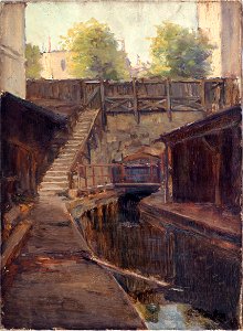 Germain Eugène Bonneton - Bras gauche de la Bièvre, boulevard Arago - P376 - Musée Carnavalet