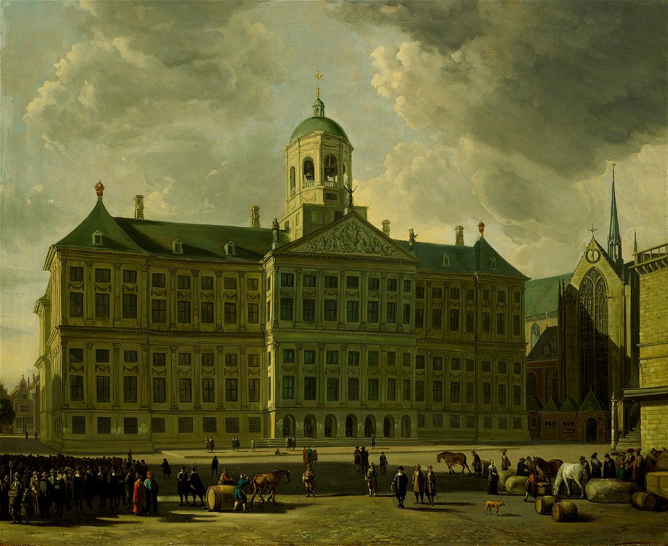 Gerrit Adriaensz. Berckheyde - Het stadhuis op de Dam - SB 6329 - Amsterdam Museum