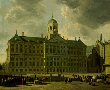 Gerrit Adriaensz. Berckheyde - Het stadhuis op de Dam - SB 6329 - Amsterdam Museum