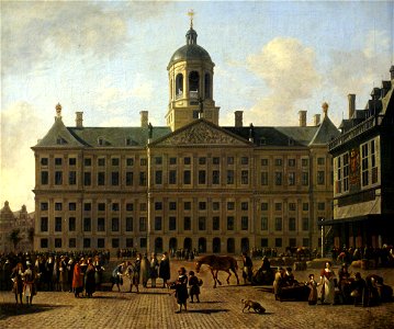 Gerrit Berckheyde - Amsterdam City Hall - Karlsruhe