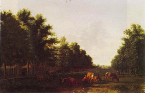 Gerrit Berckheyde - View of the Haarlemmerhout witht he Kleine Houtpoort, Haarlem 1672