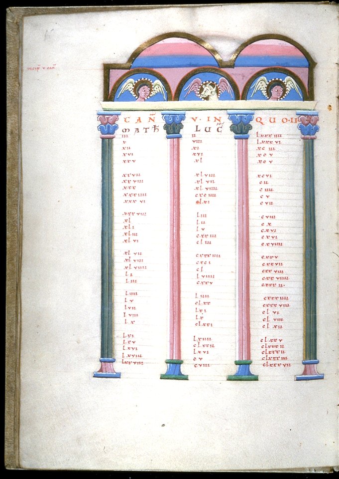 German - Leaf from Gospels - Walters W75V - Open Reverse