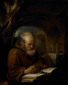 Gerrit Dou - A Hermit Praying - 87.11 - Minneapolis Institute of Arts