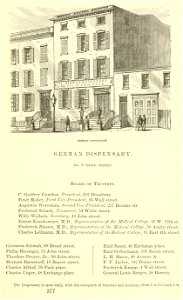 German Dispensary of the City of New York, Valentine's Manual