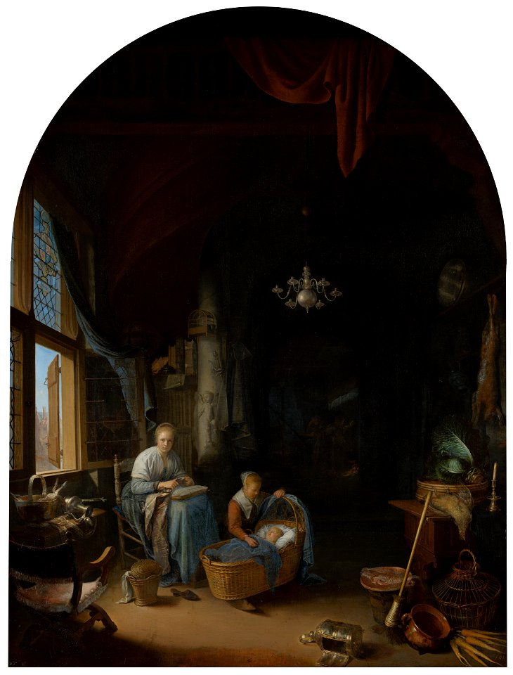Gerrit Dou - 'The Young Mother' - 32 - Mauritshuis