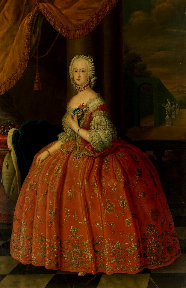 German School, 18th century - Princess Charlotte of Prussia (1716-1801), later Duchess of Brunswick (^) - RCIN 403013 - Royal Collection