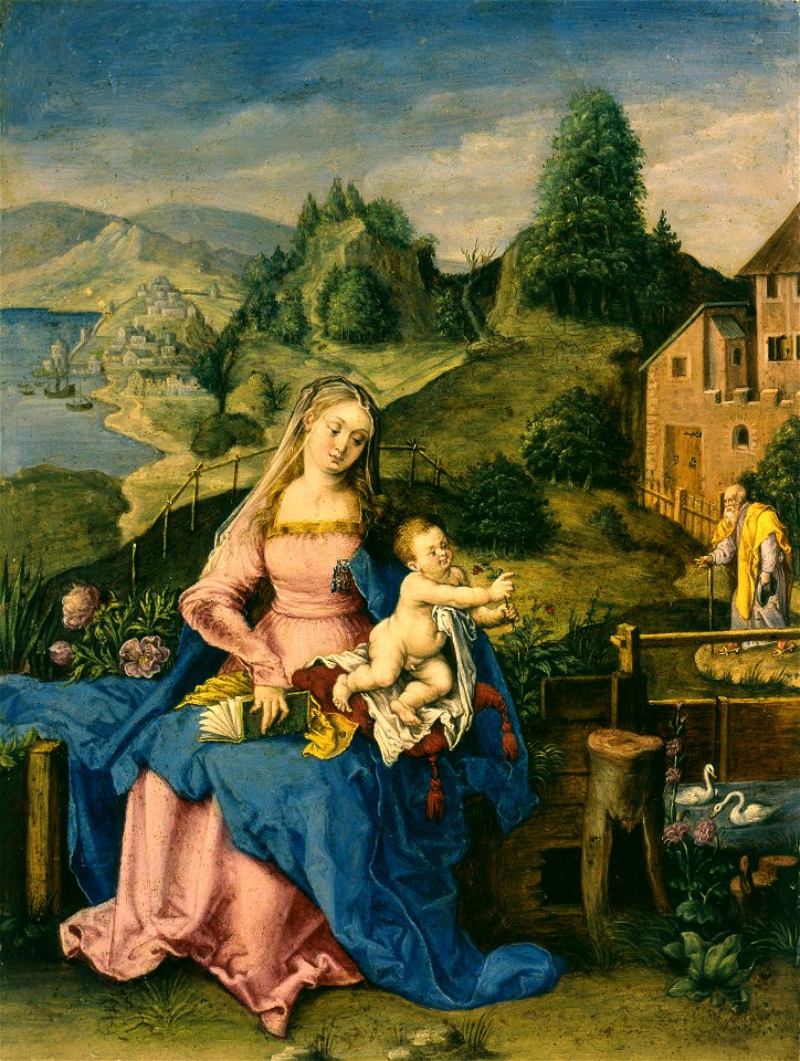 German - Virgin and Child in a Landscape - Walters 37383