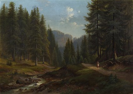German School, 19th century - A View in Thuringia - RCIN 404169 - Royal Collection