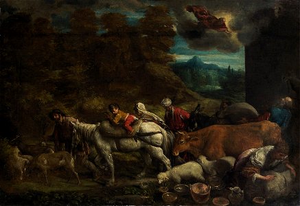 Gerolamo da Ponte, gen. Gerolamo Bassano - Aufbruch Abrahams ins gelobte Land - GG 4301 - Kunsthistorisches Museum