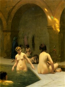 Gerome baigneuses. Free illustration for personal and commercial use.