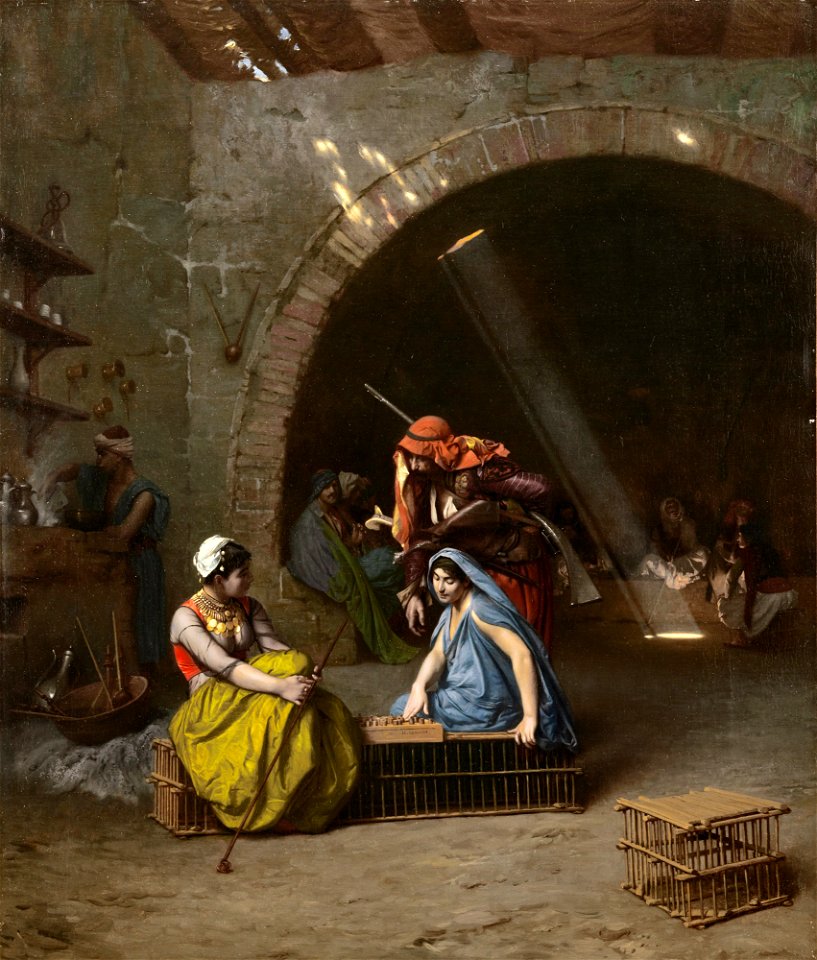 Almehs Playing Draughts by Jean-Léon Gérôme