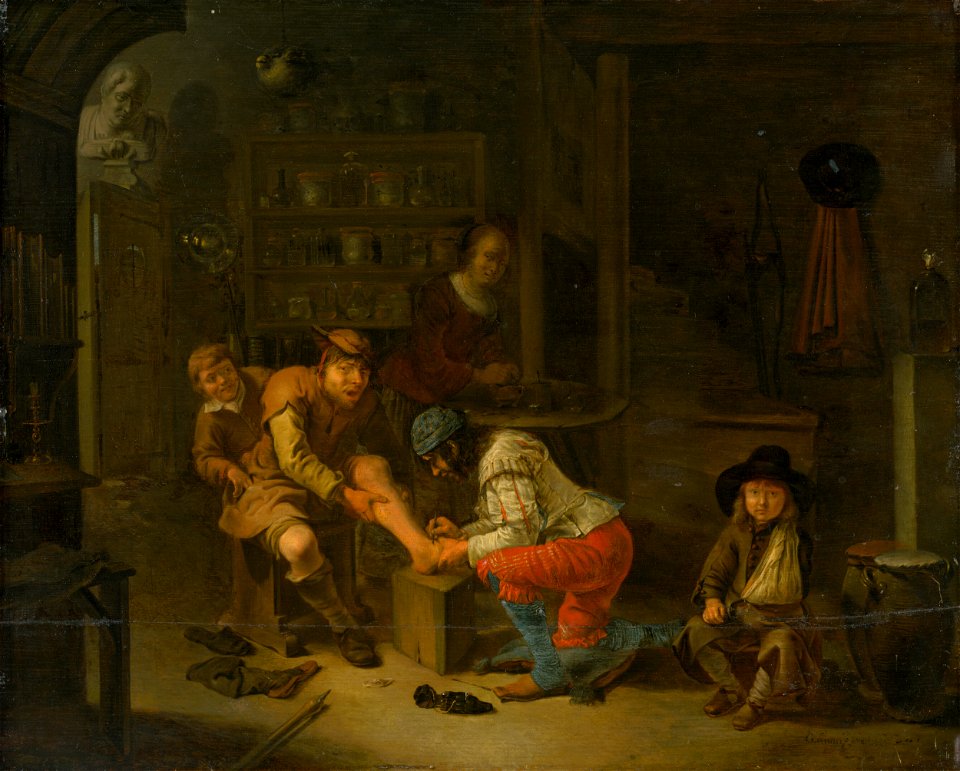 Gerrit Lundens - At the Apothecary's - O 1024 - Slovak National Gallery