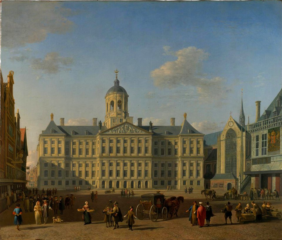 Gerrit Berckheyde - The Town Hall, Amsterdam, 1690 Fd101354