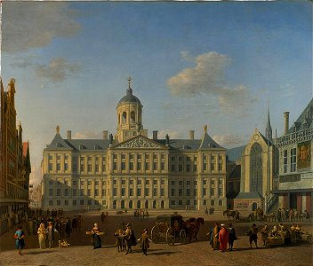 Gerrit Berckheyde - The Town Hall, Amsterdam, 1690 Fd101354