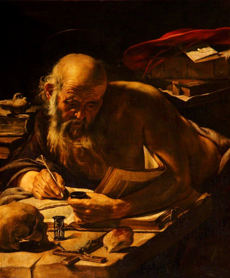 Gerrit van Honthorst (c.1590-1592-1656) (style of) - Saint Jerome - 1441559 - National Trust