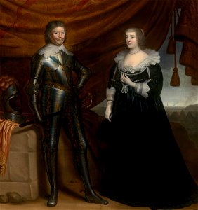 Gerrit van Honthorst - Double Portrait of Frederik Hendrik (1584- 1647) and Amalia of Solms-Braunfels (1602- 1675) - 104 - Mauritshuis