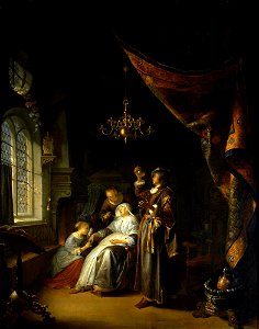Gerrit Dou - De waterzuchtige vrouw