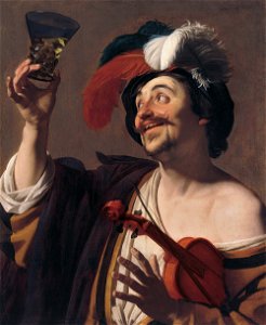 Gerrit Van Honthorst - Joyeux Violoniste