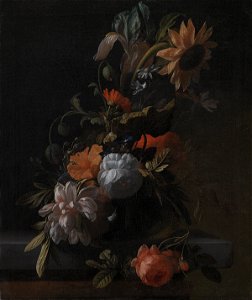 Elias van den Broeck - A Bowl of Flowers - KMSst217 - Statens Museum for Kunst