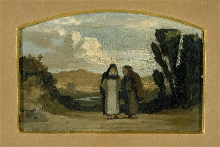 Elihu Vedder - Monks on the Appian Way - 1976.29.1 - Smithsonian American Art Museum