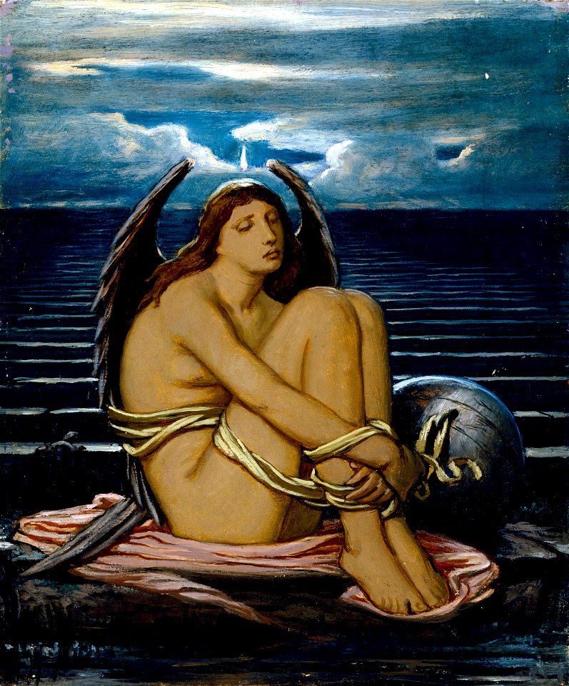 Elihu Vedder - Soul in Bondage - 72.33 - Museum of Fine Arts, Houston