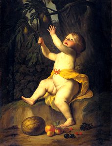 Gerrit van Honthorst - A Child Picking Fruit - 65 - Mauritshuis
