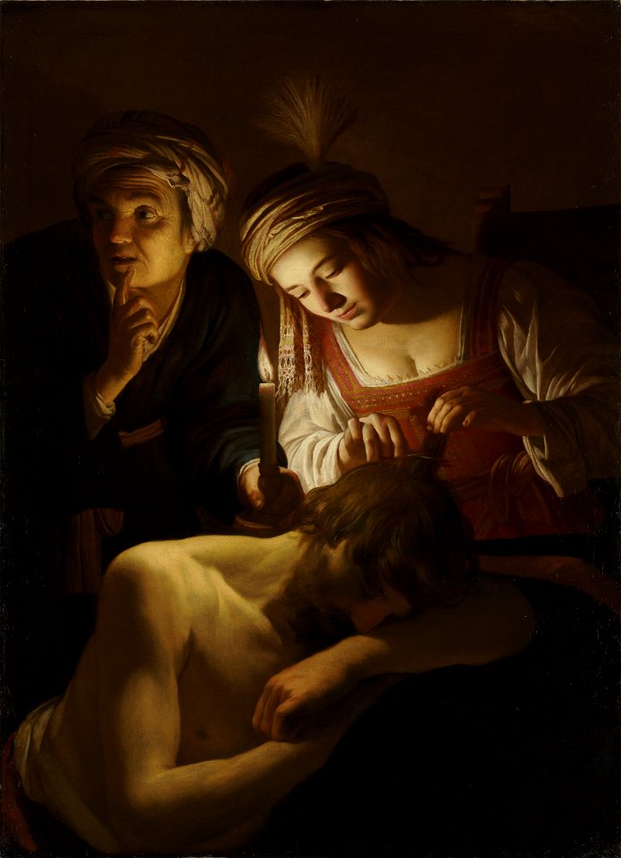 Gerrit van Honthorst - Samson and Delilah - 1968.23 - Cleveland Museum of Art