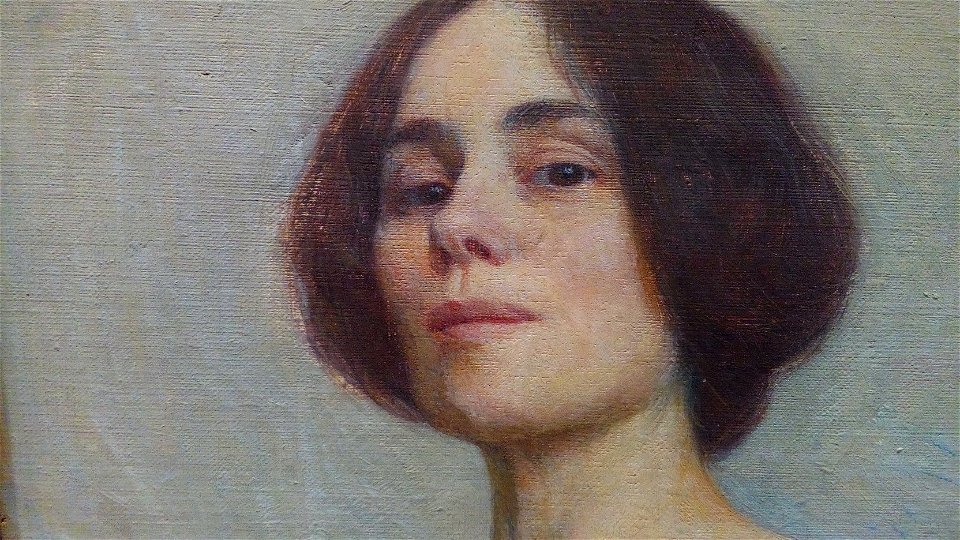 Elin Danielson-Gambogi Selbstporträt 1903 -Ausschnitt