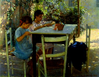 Elin Danielson-Gambogi - Young needleworkers (1915)