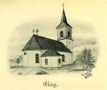 Elings kyrka 1893 (Ernst Wennerblad 1902)