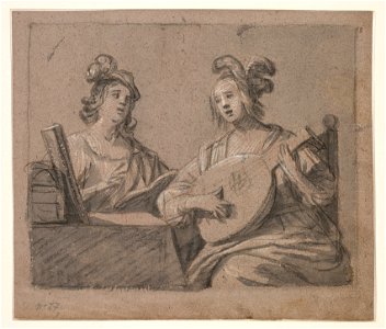 Gerrit van Honthorst (Dutch, 1590-1656) - Musical Scene - 2019.6 - Cleveland Museum of Art. Free illustration for personal and commercial use.