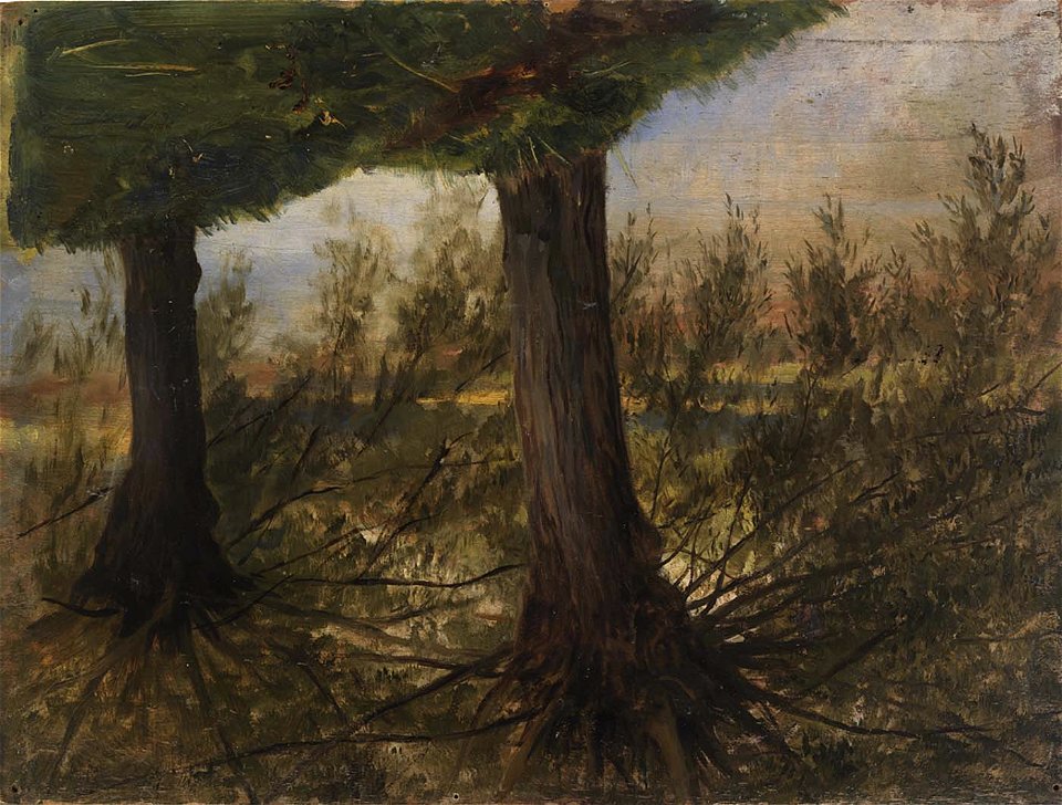 Eliphalet Fraser Andrews - Trees beside a Stream - 1916.6.47 - Smithsonian American Art Museum
