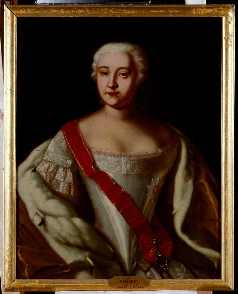 Elisabet, 1709-1762, kejsarinna av Ryssland - Nationalmuseum - 15944