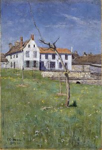 Elias Erdtman - The Laurent Boarding House, Grez-sur-Loing - NM 3966 - Nationalmuseum
