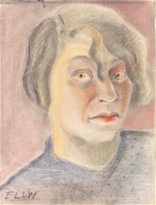 Elfriede Lohse-Wächtler Selbstporträt im Halbprofil c1930