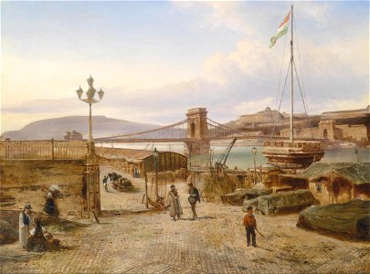 Elias Pieter van Bommel Blick auf Buda