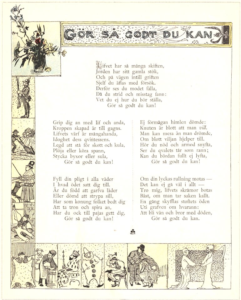 Elias Sehlstedt Gör så godt du kan Ill av Carl Larsson