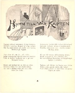 Elias Sehlstedt Hymn till vår kapten Ill av Carl Larsson
