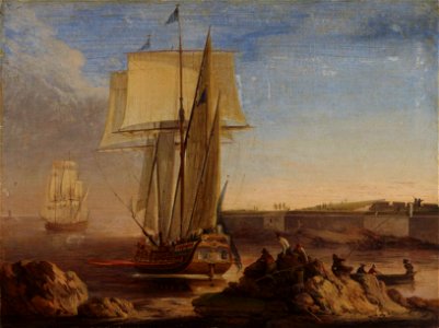 Elias Martin - Laivoja Kustaanmiekan salmessa - A II 894 - Finnish National Gallery