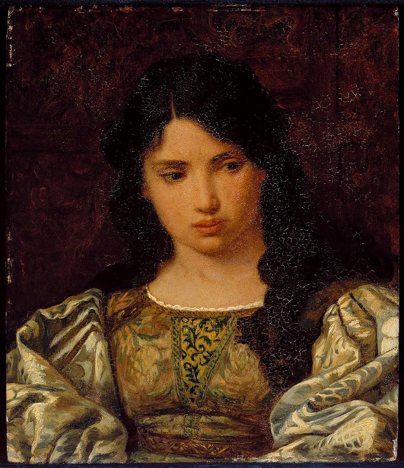 Elihu Vedder - Eugenia, Head of a Roman Girl - 23.488 - Museum of Fine Arts
