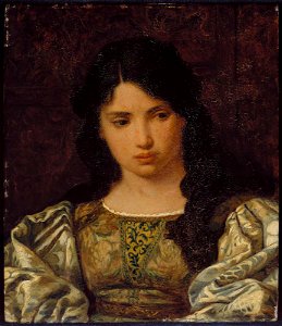 Elihu Vedder - Eugenia, Head of a Roman Girl - 23.488 - Museum of Fine Arts