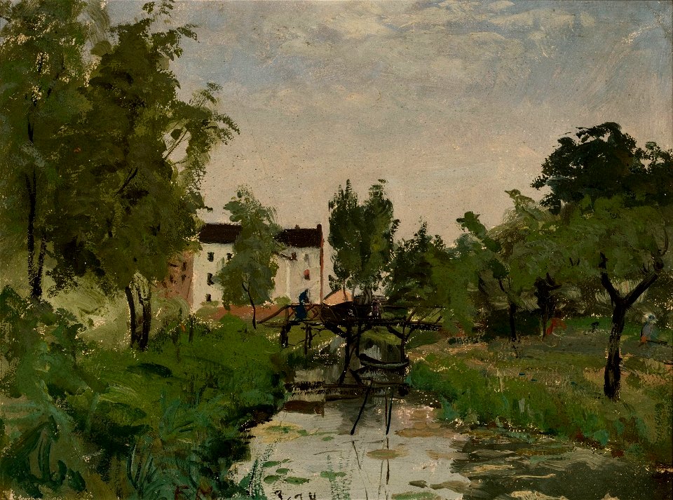 Elias Muukka - Landscape from Düsseldorf - A III 1911 - Finnish National Gallery