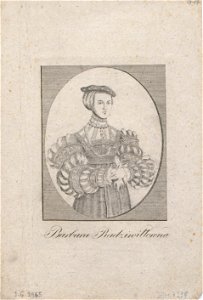 Elisabeth von Österreich-Barbara Radzivił. Альжбета Аўстрыйская-Барбара Радзівіл (1801)